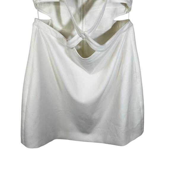 Likely Womens Isadora Cut Out Mini Dress White Size 12 Party Glam Clubwear Event - Picture 6 of 14